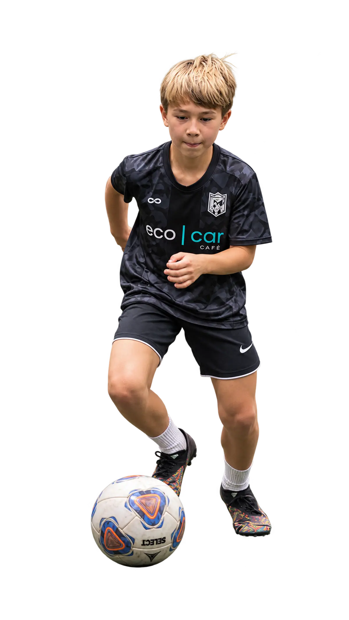 Next Level athlete controlling a soccer ball